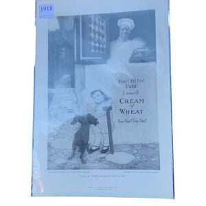 Vintage 1918 Cream of Wheat Fee Fi Fo Fum Ad Advertisement